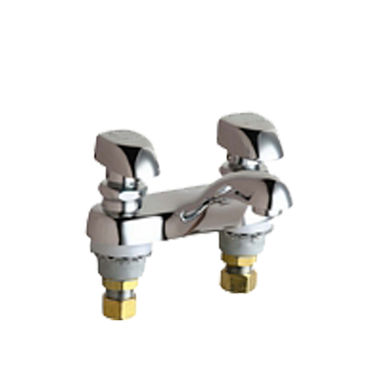Click here to see Chicago Faucet 802-VE2805-335ABCP Chicago Faucets 802-VE2805-335ABCP Hot and Cold Water Metering Sink Faucet