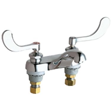 Click here to see Chicago Faucet 802-VE34VP317ABCP Chicago Faucets 802-VE34VP317ABCP Hot and Cold Sink Faucet