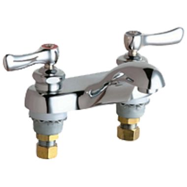 Click here to see Chicago Faucet 802-VE34VPABCP Chicago Faucets 802-VE34VPABCP Hot and Cold Sink Faucet