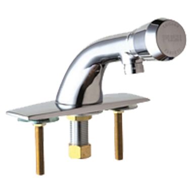Click here to see Chicago Faucet 857-E12V665PSHAB Chicago Faucets 857-E12V665PSHAB Single Supply Metering Sink Faucet