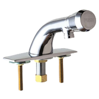 Click here to see Chicago Faucet 857-E2805-665PSHAB Chicago Faucets 857-E2805-665PSHAB Single Supply Metering Sink Faucet