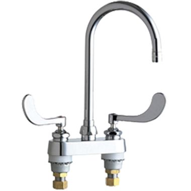 Click here to see Chicago Faucet 895-317GN2BE3MAB Chicago Faucets 895-317GN2BE3MAB Hot and Cold Sink Faucet