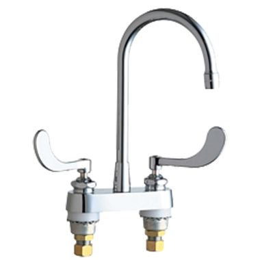 Click here to see Chicago Faucet 895-317RGD2ABCP Chicago Faucets 895-317RGD2ABCP Hot and Cold Sink Faucet