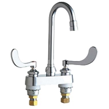 Click here to see Chicago Faucet 895-317VE2805FAB Chicago Faucets 895-317VE2805FAB Hot and Cold Sink Faucet