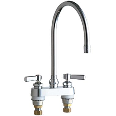 Click here to see Chicago Faucet 895-GN8AE3ABCP Chicago Faucets 895-GN8AE3ABCP Hot and Cold Sink Faucet