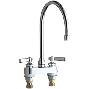 Click here to see Chicago Faucet 895-GN8AE3VPAABCP Chicago Faucets 895-GN8AE3VPAABCP Hot and Cold Sink Faucet