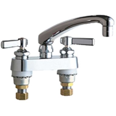 Click here to see Chicago Faucet 895-L8ABCP Chicago Faucets 895-L8ABCP Hot and Cold Sink Faucet