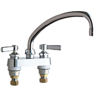 Click here to see Chicago Faucet 895-L9ABCP Chicago Faucets 895-L9ABCP Hot and Cold Sink Faucet