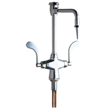 Click here to see Chicago Faucet 930-317XKCP Chicago Faucets 930-317XKCP Hot and Cold Water Mixing Faucet with Vacuum Breaker