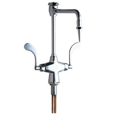 Click here to see Chicago Faucet 930-GN8BVBE7-317XK Chicago Faucets 930-GN8BVBE7-317XK Hot and Cold Water Mixing Faucet with Vacuum Breaker