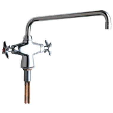 Click here to see Chicago Faucet 931-L12ABCP Chicago Faucets 931-L12ABCP Hot and Cold Water Mixing Faucet