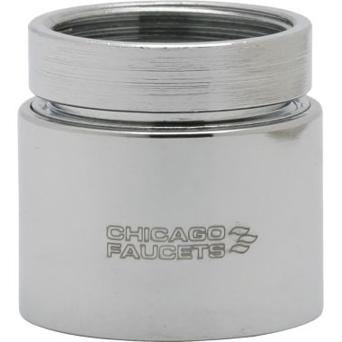 Click here to see Chicago Faucet E28-5JKABCP Chicago Faucets E28-5JKABCP 1.0 GPM (3.8 L/min) Vandal-Proof Non-Aerating Pressure Compensating Econo-Flo Spray with Adapter