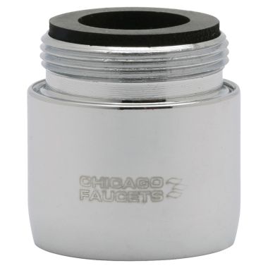 Click here to see Chicago Faucet E32JKABCP Chicago Faucets E32JKABCP 2.2 GPM (8.3 L/min) Non-Aerating Pressure Compensating Laminar Flow Outlet