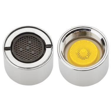 Click here to see Chicago Faucet E3VPJKABCP Chicago Faucets E3VPJKABCP 2.2 GPM (8.3 L/min) Vandal-Proof Pressure Compensating Softflo Aerator