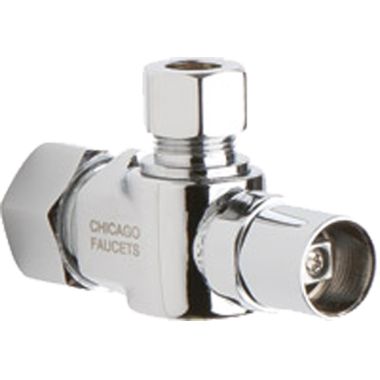 Click here to see Chicago Faucet STB-31-00-AB Chicago Faucets STB-31-00-AB Angle Stop Ball Valve with Loose Key Handle