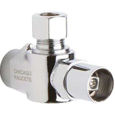 Click here to see Chicago Faucet STB-41-00-AB Chicago Faucets STB-41-00-AB Angle Stop Ball Valve with Loose Key Handle