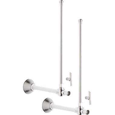 Click here to see Chicago Faucet STB-51-11-PR-AB Chicago Faucets STB-51-11-PR-AB Angle Stop Ball Valve with Supply Tube and Loose Key Handle (Pair)