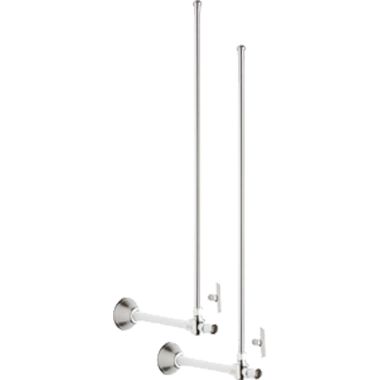 Click here to see Chicago Faucet STB-51-12-PR-AB Chicago Faucets STB-51-12-PR-AB Angle Stop Ball Valve with Supply Tube and Loose Key Handle (Pair)