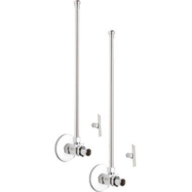 Click here to see Chicago Faucet STC-31-11-PR-AB Chicago Faucets STC-31-11-PR-AB Angle Stop Compression Valve w/ Supply Tube, Loose Key Handle (Pair)