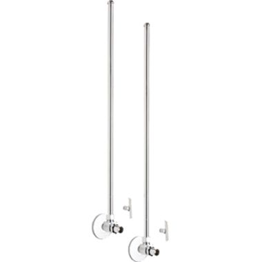 Click here to see Chicago Faucet STC-42-12-PR-AB Chicago Faucets STC-42-12-PR-AB Angle Stop Compression Valve with Supply Tube and Loose Key Handle (Pair)