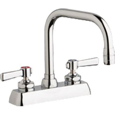 Click here to see Chicago Faucet W4D-DB6AE35-369AB Chicago Faucets W4D-DB6AE35-369AB Hot and Cold Water Washboard Sink Faucet