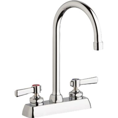 Click here to see Chicago Faucet W4D-GN2AE35-369AB Chicago Faucets W4D-GN2AE35-369AB Hot and Cold Water Washboard Sink Faucet