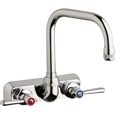 Click here to see Chicago Faucet W4W-DB6AE1-369ABCP Chicago Faucets W4W-DB6AE1-369ABCP Hot and Cold Water Workboard Sink Faucet