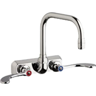Click here to see Chicago Faucet W4W-DB6AE35-317AB Chicago Faucets W4W-DB6AE35-317AB Hot and Cold Water Washboard Sink Faucet