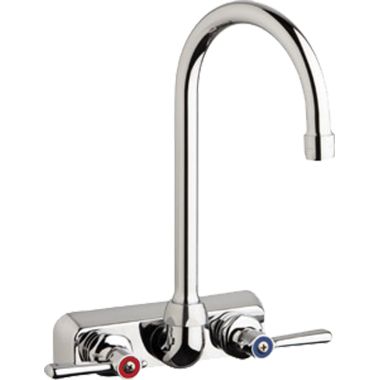 Click here to see Chicago Faucet W4W-G2E35-369AB Chicago Faucets W4W-G2E35-369AB Hot and Cold Water Washboard Sink Faucet