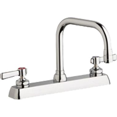 Click here to see Chicago Faucet W8D-DB6AE35-369AB Chicago Faucets W8D-DB6AE35-369AB Hot and Cold Water Washboard Sink Faucet