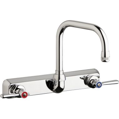 Click here to see Chicago Faucet W8W-DB6AE1-369ABCP Chicago Faucets W8W-DB6AE1-369ABCP Hot and Cold Water Workboard Sink Faucet