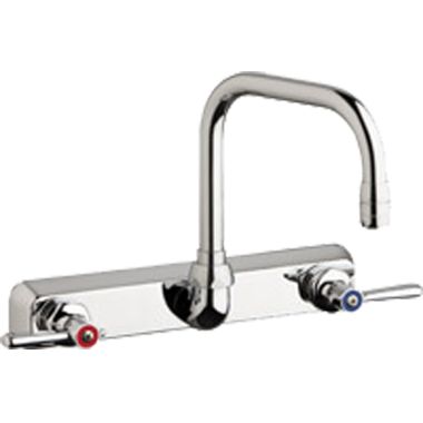 Click here to see Chicago Faucet W8W-DB6AE35-369AB Chicago Faucets W8W-DB6AE35-369AB Hot and Cold Water Washboard Sink Faucet