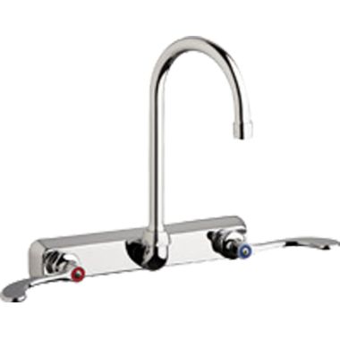 Click here to see Chicago Faucet W8W-GN2AE35-317AB Chicago Faucets W8W-GN2AE35-317AB Hot and Cold Water Washboard Sink Faucet