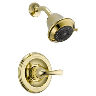 Click here to see Delta T13220-PBSHCCER Delta T13220-PBSHCCER Polished Brass Classic Monitor Shower Only Trim