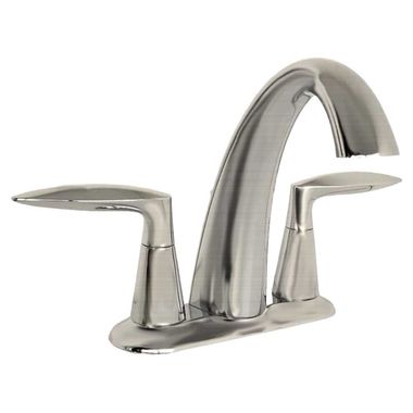 Click here to see Kohler 45100-4-BN Kohler Alteo Two-Handle Brushed Nickel Centerset Bathroom Sink Faucet with Metal Pop-Up, 1.2 GPM, Lever Handle, Three-Hole - K-45100-4-BN 