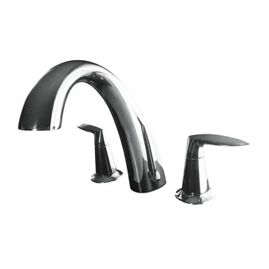 Click here to see Kohler T45115-4-CP Kohler Alteo Roman Tub Faucet Trim, Two Lever Handles, 7-5/8-Inch Spout Reach, Polished Chrome, Deck Installation - K-T45115-4-CP