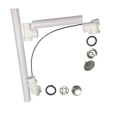 Click here to see Kohler 7213-BN Kohler K-7213-BN Clearflo Cable Bath Drain With PVC Pipe, Brushed Nickel