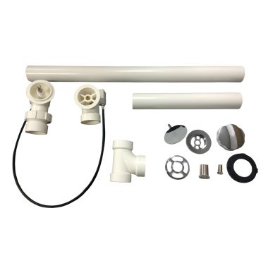 Click here to see Kohler 7213-CP Kohler K-7213-CP Clearflo Cable Bath Drain with PVC Tubing - Polished Chrome