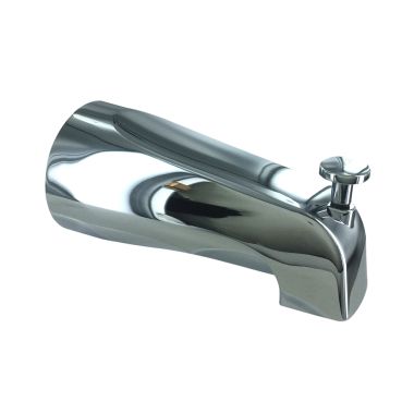 Click here to see Kohler 15136-CP Kohler Coralais Polished Chrome Tub Spout with Pull-Up Diverter, Wall-Mount 1/2in NPT Connection, 4-7/8in Spout Reach - K-15136-CP