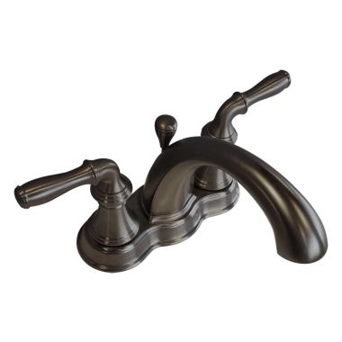Click here to see Kohler 393-N4-2BZ Kohler Devonshire Two-Handle Oil-Rubbed Bronze Centerset Bathroom Faucet, 1.2 GPM, Lever Handle, Three-Hole, WaterSense - K-393-N4-2BZ