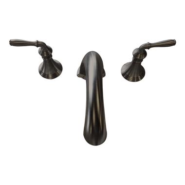 Click here to see Kohler T398-4-2BZ Kohler Devonshire Oil Rubbed Bronze Roman Tub Faucet Trim with Diverter, 9-Inch Spout Reach, Lever Handles, Deck-Mount, Three-Hole Installation - K-T398-4-2BZ