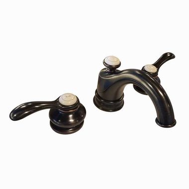Click here to see Kohler 12265-4-2BZ Kohler Fairfax Two-Handle Oil-Rubbed Bronze Widespread Bathroom Faucet with Metal Pop-Up, 1.2 GPM, Lever Handle, Three-Hole, Metal - K-12265-4-2BZ