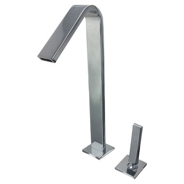 Click here to see Kohler 14660-4-CP Kohler K-14660-4-CP Loure Single Control Widespread Bathroom Faucet, 2 Hole, Lever Handle, Polished Chrome