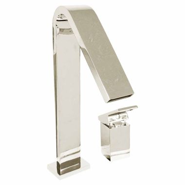 Click here to see Kohler 14675-4-SN Kohler Loure Deck-Mount Bath Faucet with 9-3/8-Inch Spout Reach, Polished Nickel, Non-Diverter, Lever Handles, Deck Installation - K-14675-4-SN