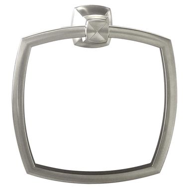 Click here to see Kohler 16254-BN Kohler Margaux Square Wall Mounted Towel Ring, Metal Constructed, Brushed Nickel - K-16254-BN