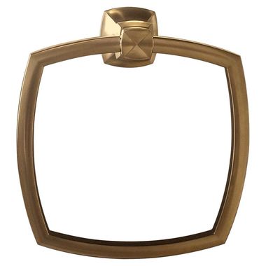 Click here to see Kohler 16254-BV Kohler Margaux Square Wall Mounted Towel Ring, Metal Constructed, Brushed Bronze - K-16254-BV