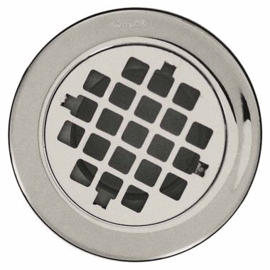 Click here to see Kohler 9132-BN Kohler Shower Drain w/ Grid Strainer - Brushed Nickel (K-9132-BN)
