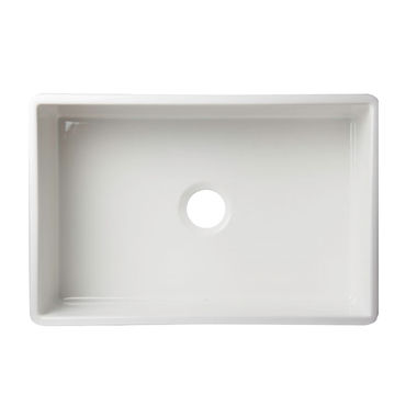 Click here to see Alfi AB510-W ALFI AB510-W Single Bowl Farmhouse Kitchen Sink - White