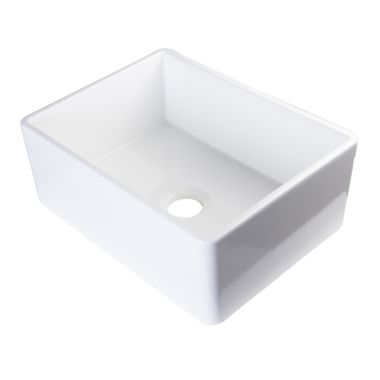 Click here to see Alfi AB505-W ALFI AB505-W  Single Bowl Farmhouse Kitchen Sink - White