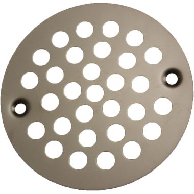 Click here to see Jones Stephens C6089NP Jones Stephens Pearl Nickel 4-1/4-Inch Round Shower Strainer - C6089NP